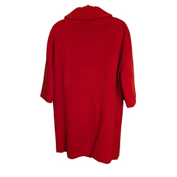Gorgeous 1960s Red Wool Coat - Balenciaga Import Adaptation by Don Millstein - Picture 2 of 8